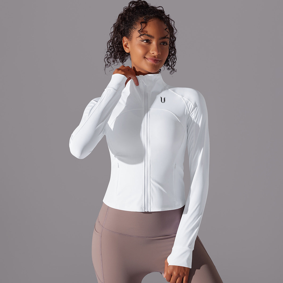 Cloe | Chaqueta Performance con cremallera - Blanco