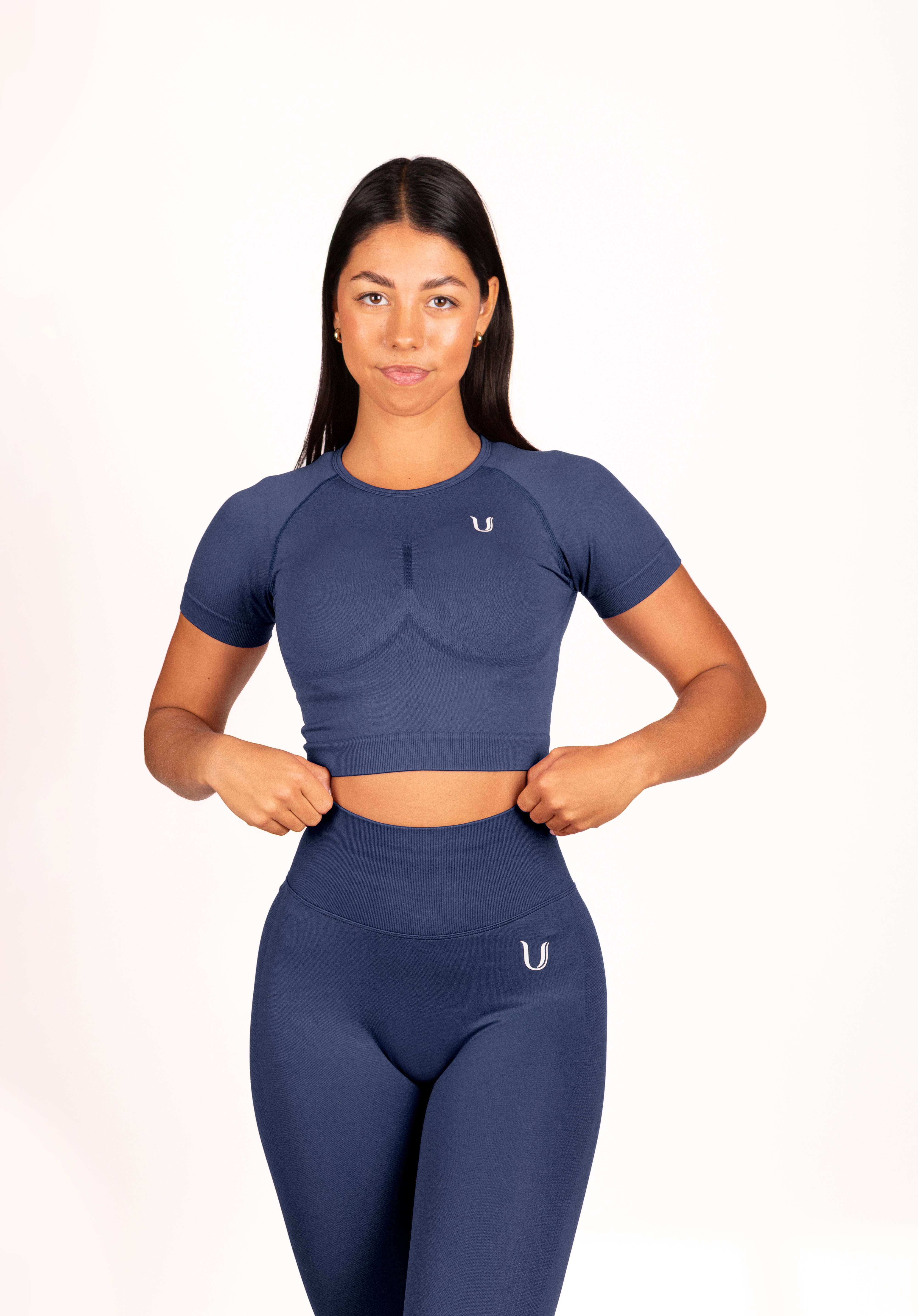 Leonie | Top Shirt- Donkerblauw - Ultimate Gainz