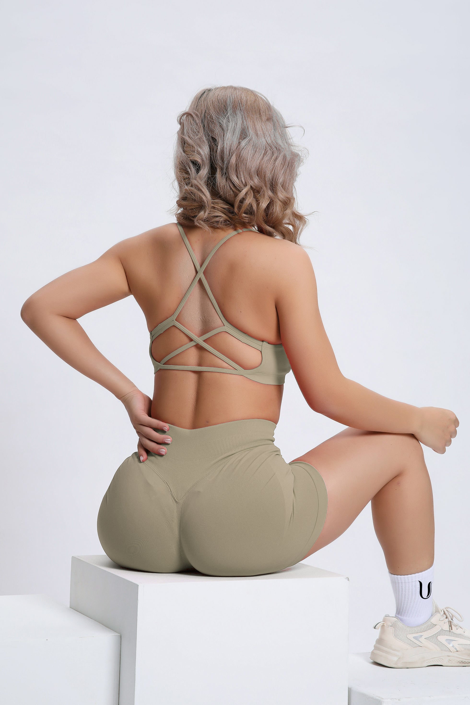 Joy | Shorts Esculpidores con Scrunch – Verde