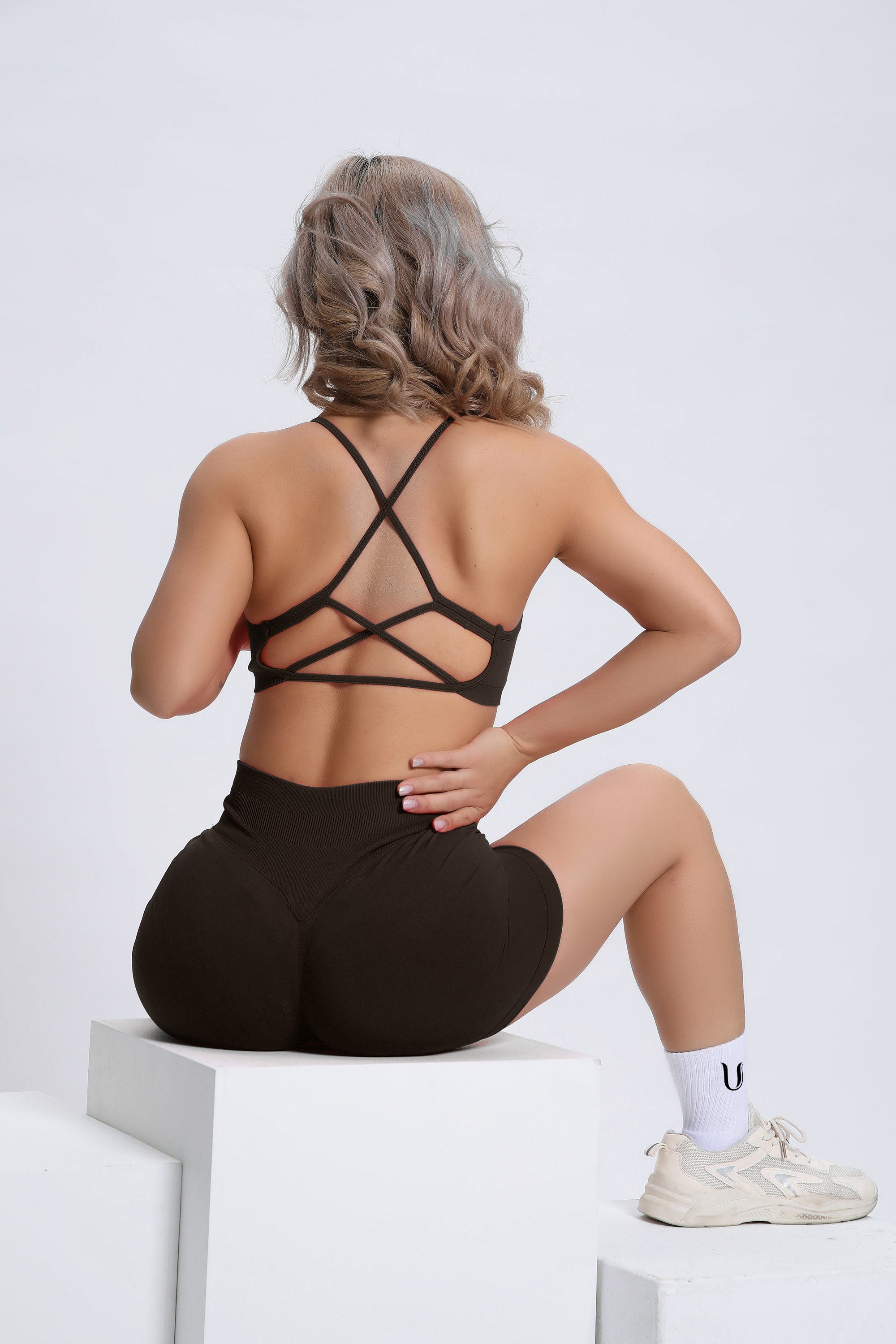 Joy | Shorts Esculpidores con Scrunch – Verde