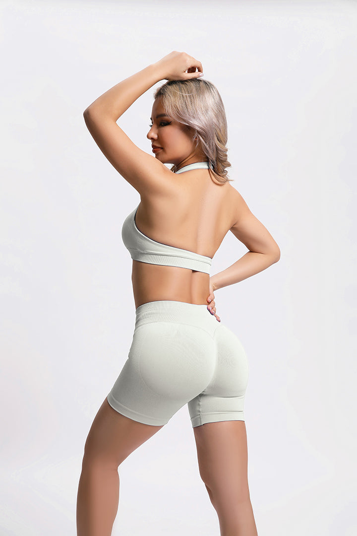 Beau | Top con soporte tipo halter – Marfil