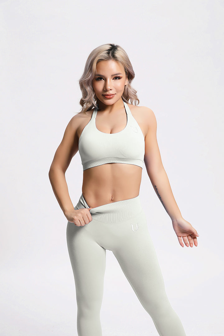 Beau | Top con soporte tipo halter – Marfil