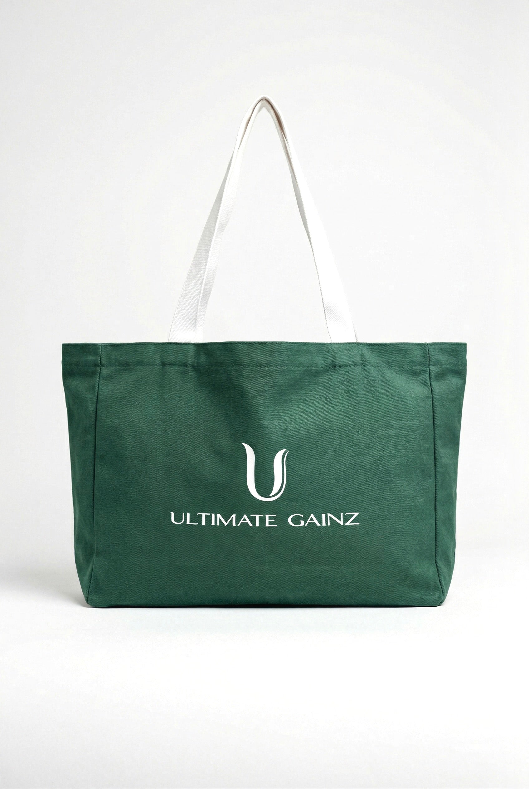 Ultimate Gainz Signature Tote Bag + 1 Par de Calcetines – Verde Bosque