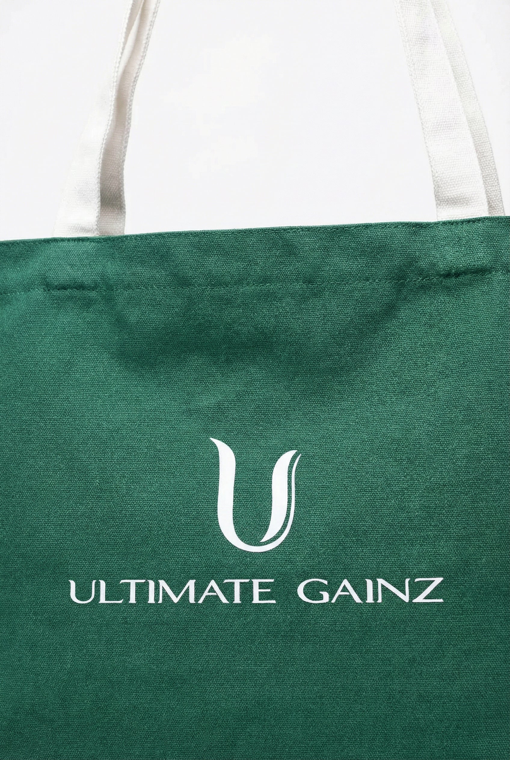 Ultimate Gainz Signature Tote Bag + 1 Par de Calcetines – Verde Bosque