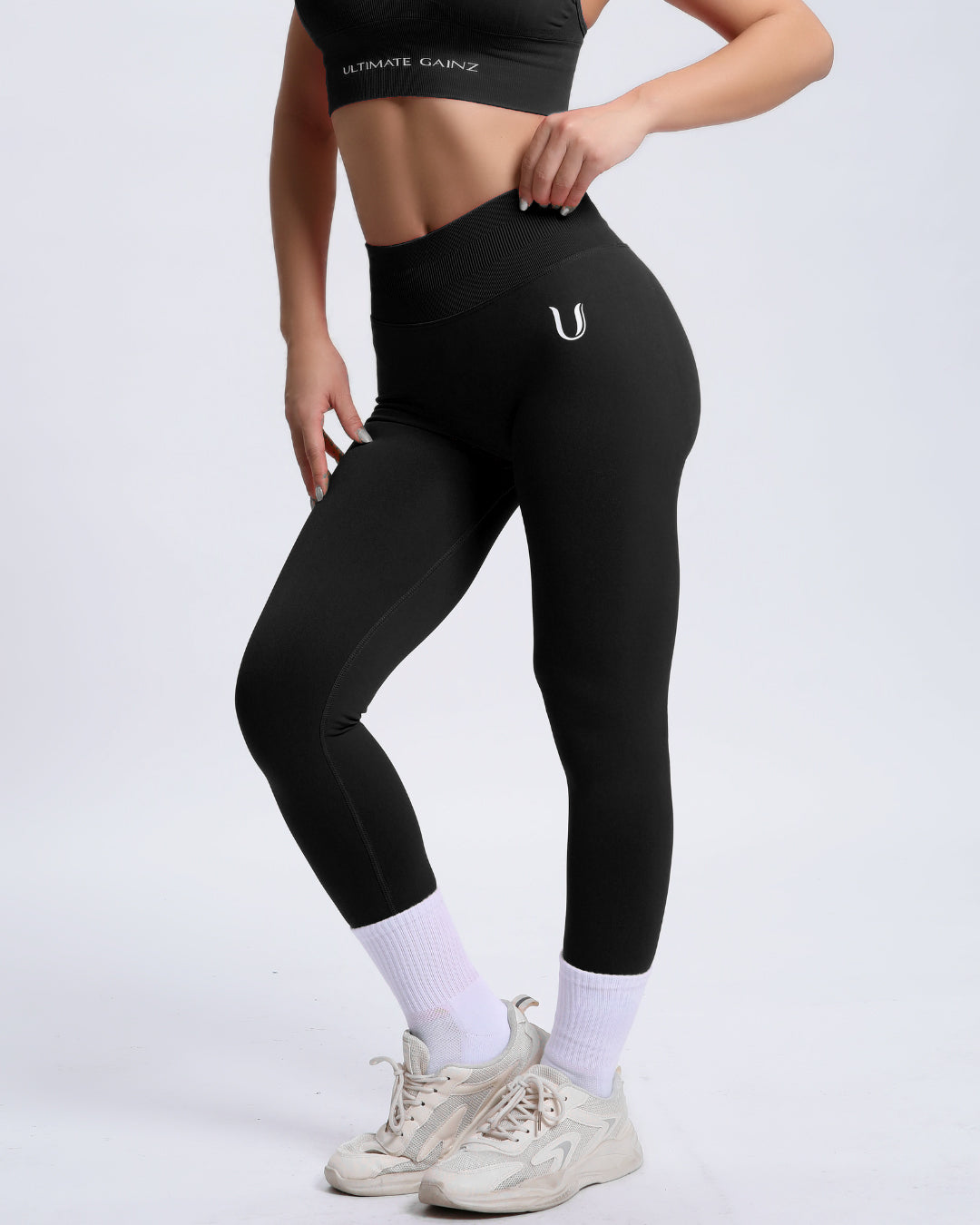 Joy | Legging Esculpidora con Scrunch – Negro