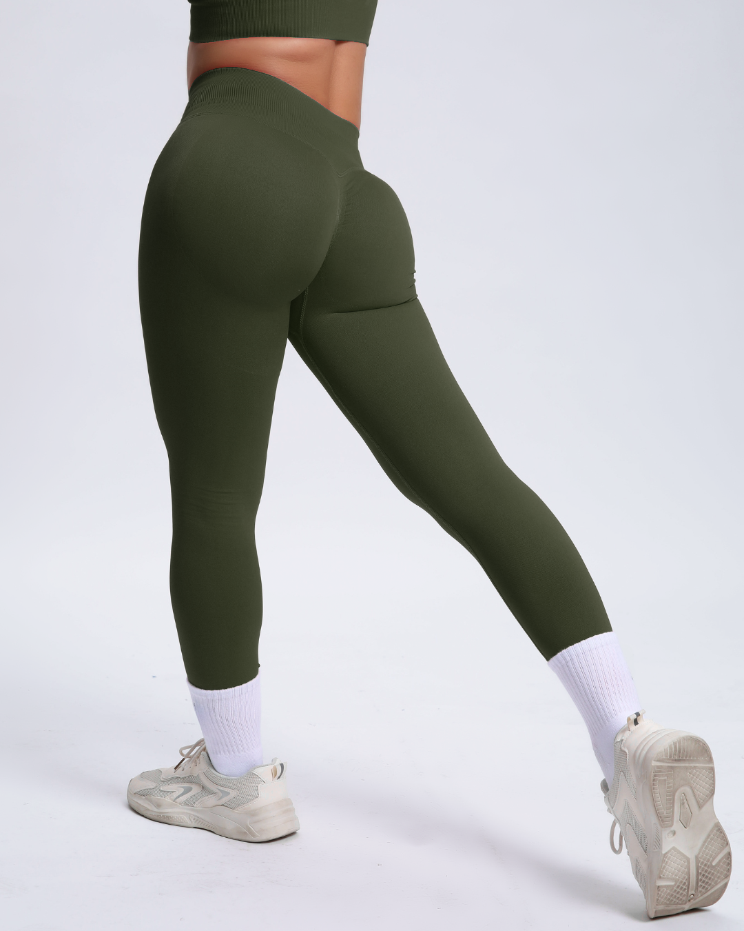 Joy | Legging Esculpidora con Scrunch – Verde
