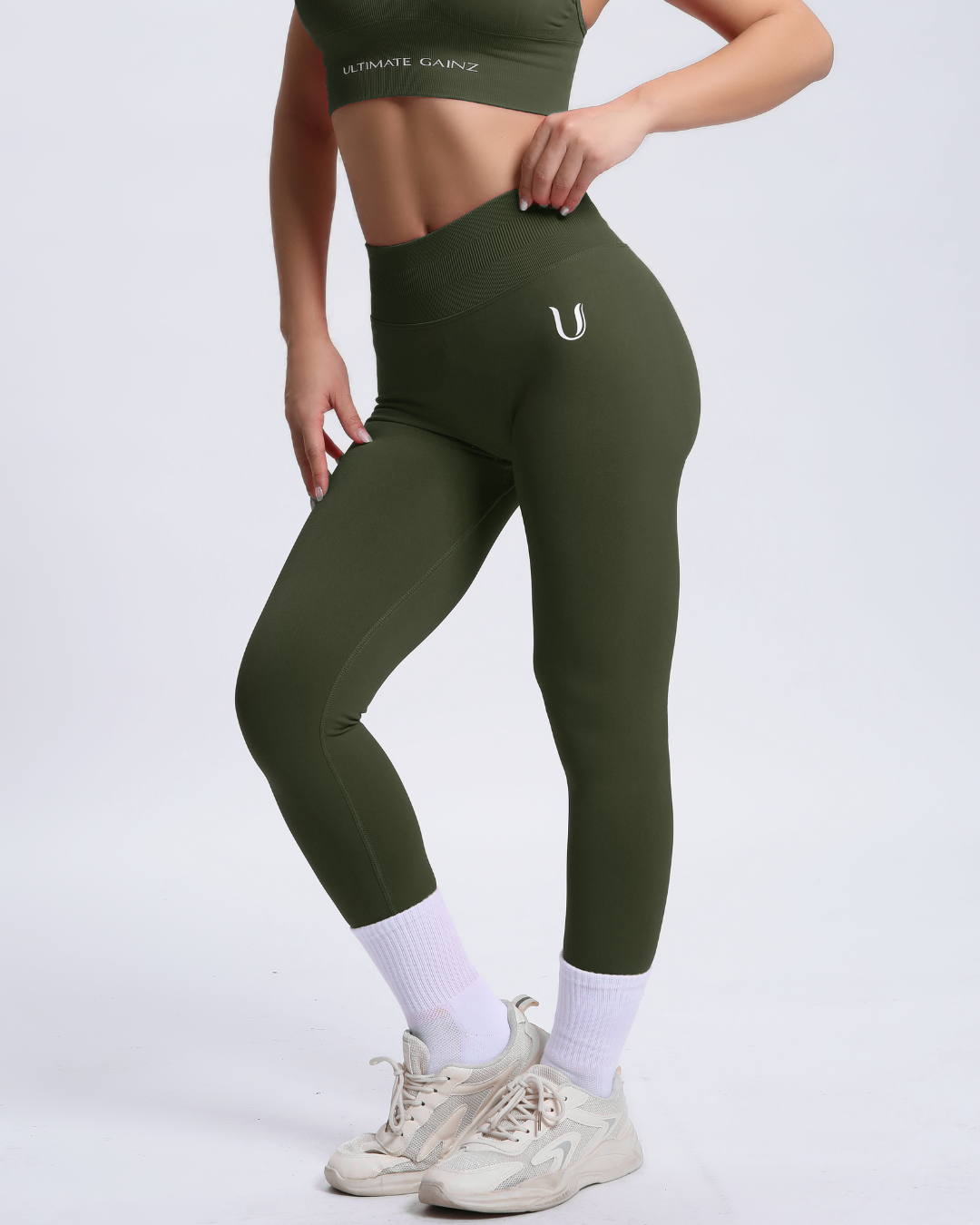 Joy | Legging Esculpidora con Scrunch – Verde