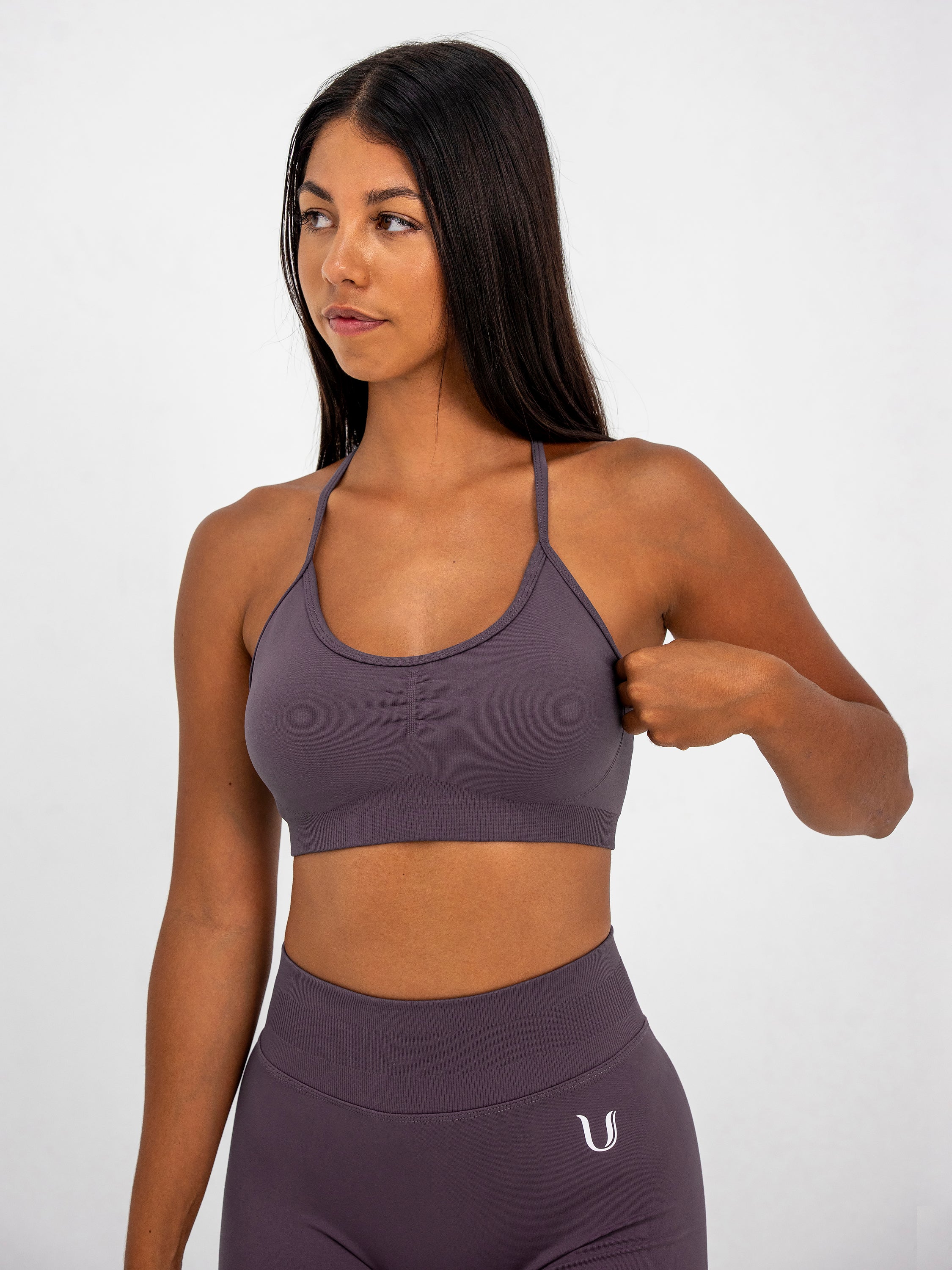 Luna | Top Deportivo Ajustable Premium - Lila empolvado