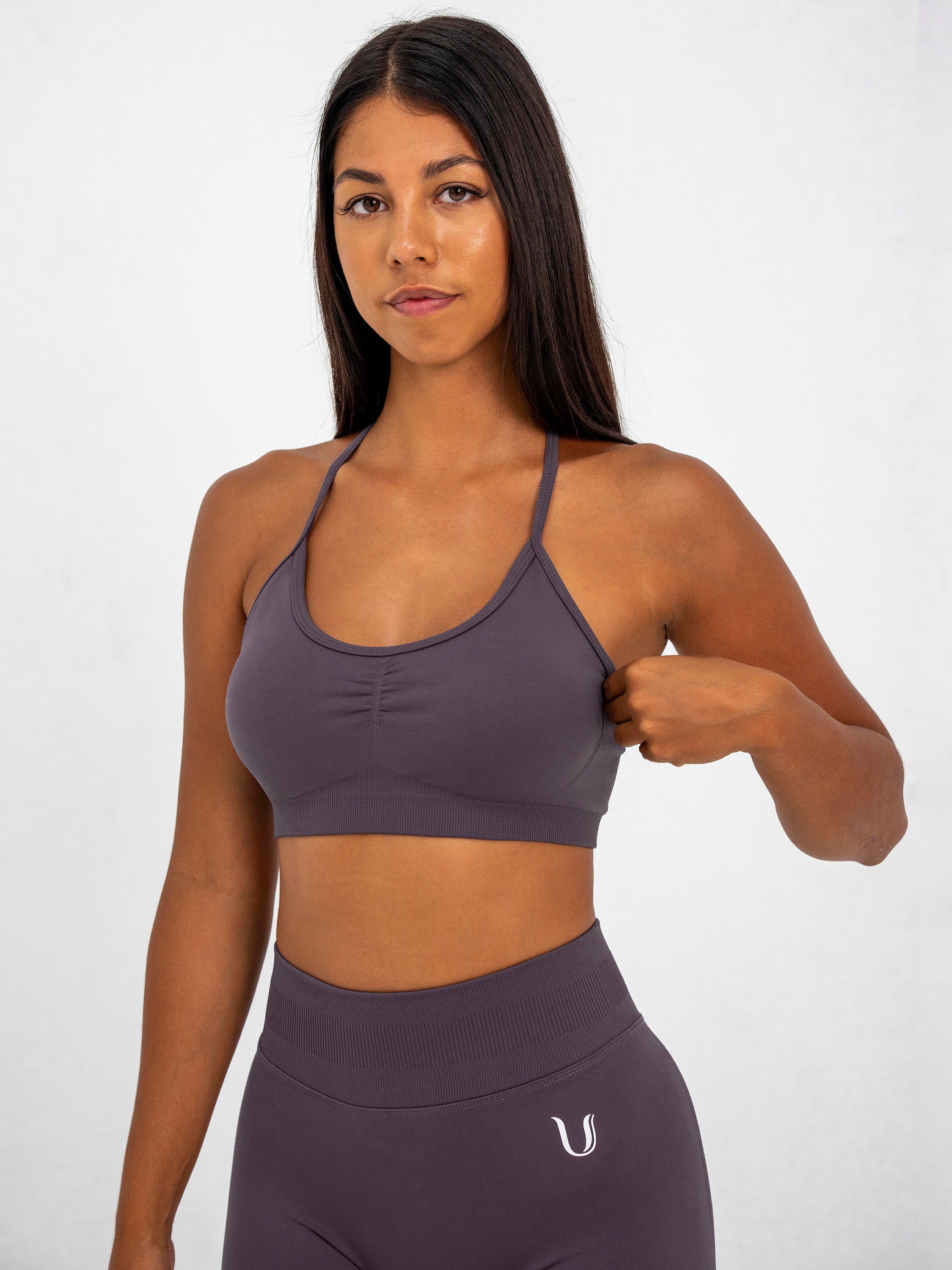 Luna | Top Deportivo Ajustable Premium - Lila empolvado