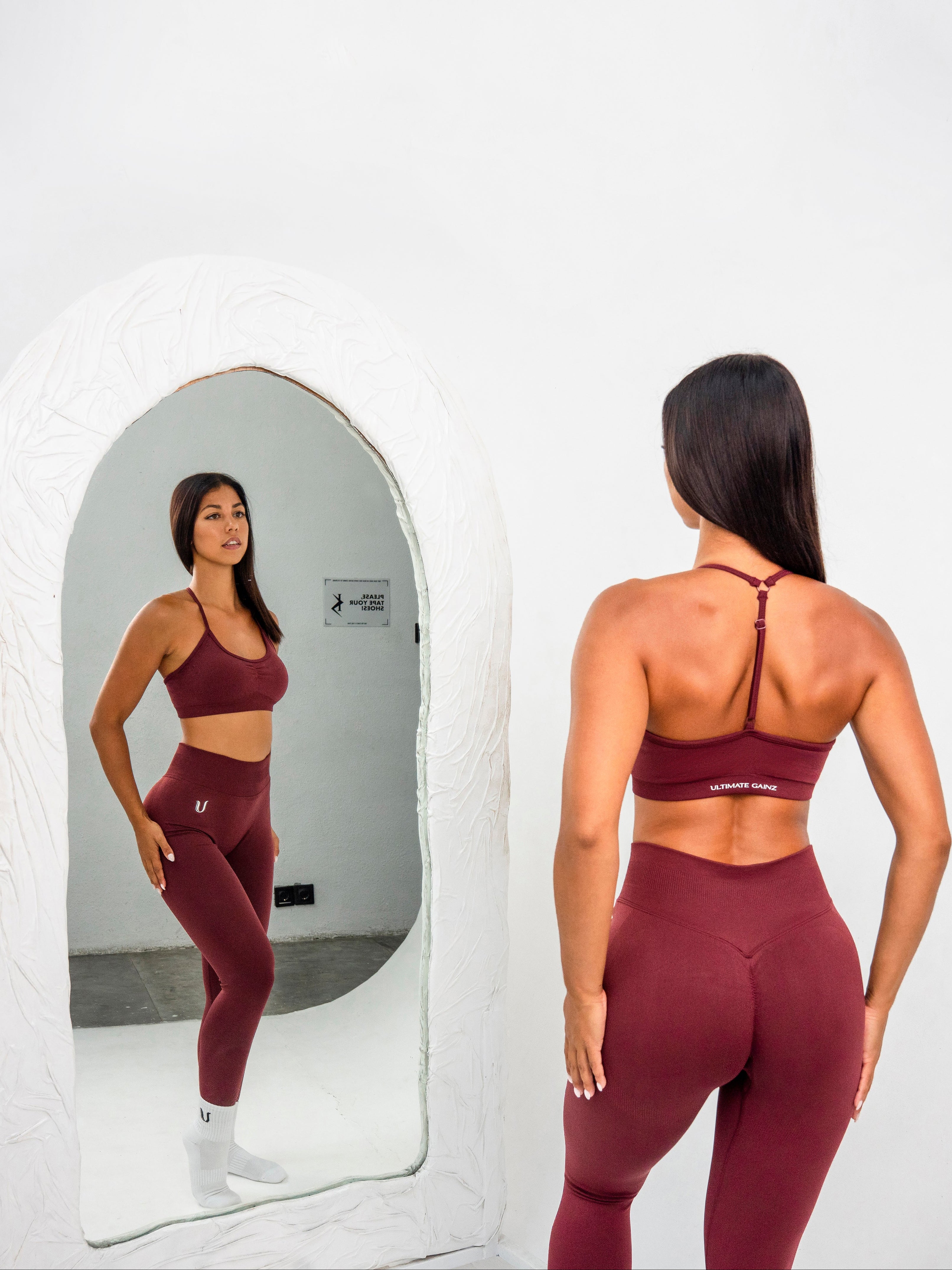 Luna | Top Deportivo Ajustable Premium - Burdeos