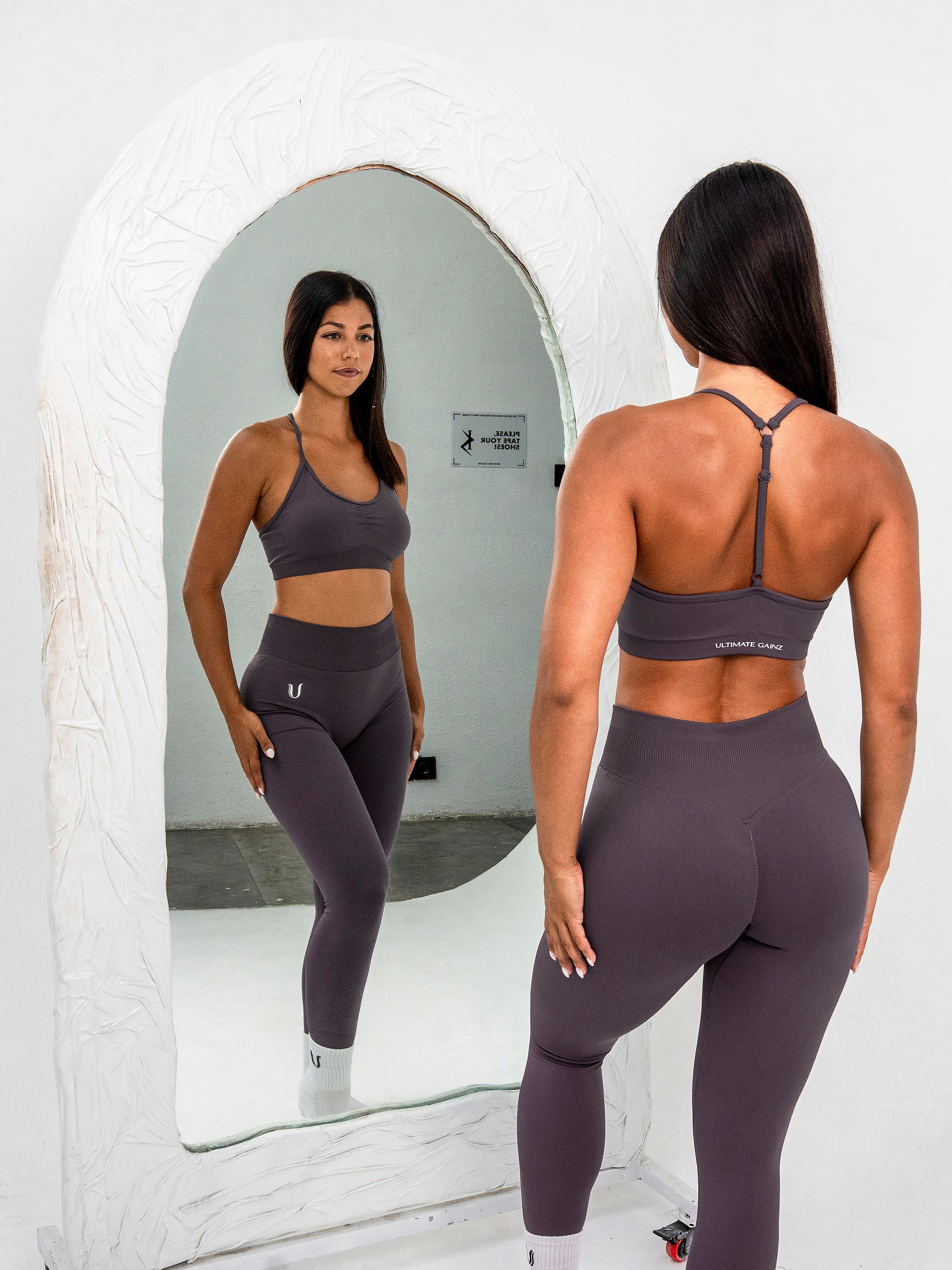 Luna | Top Deportivo Ajustable Premium - Lila empolvado