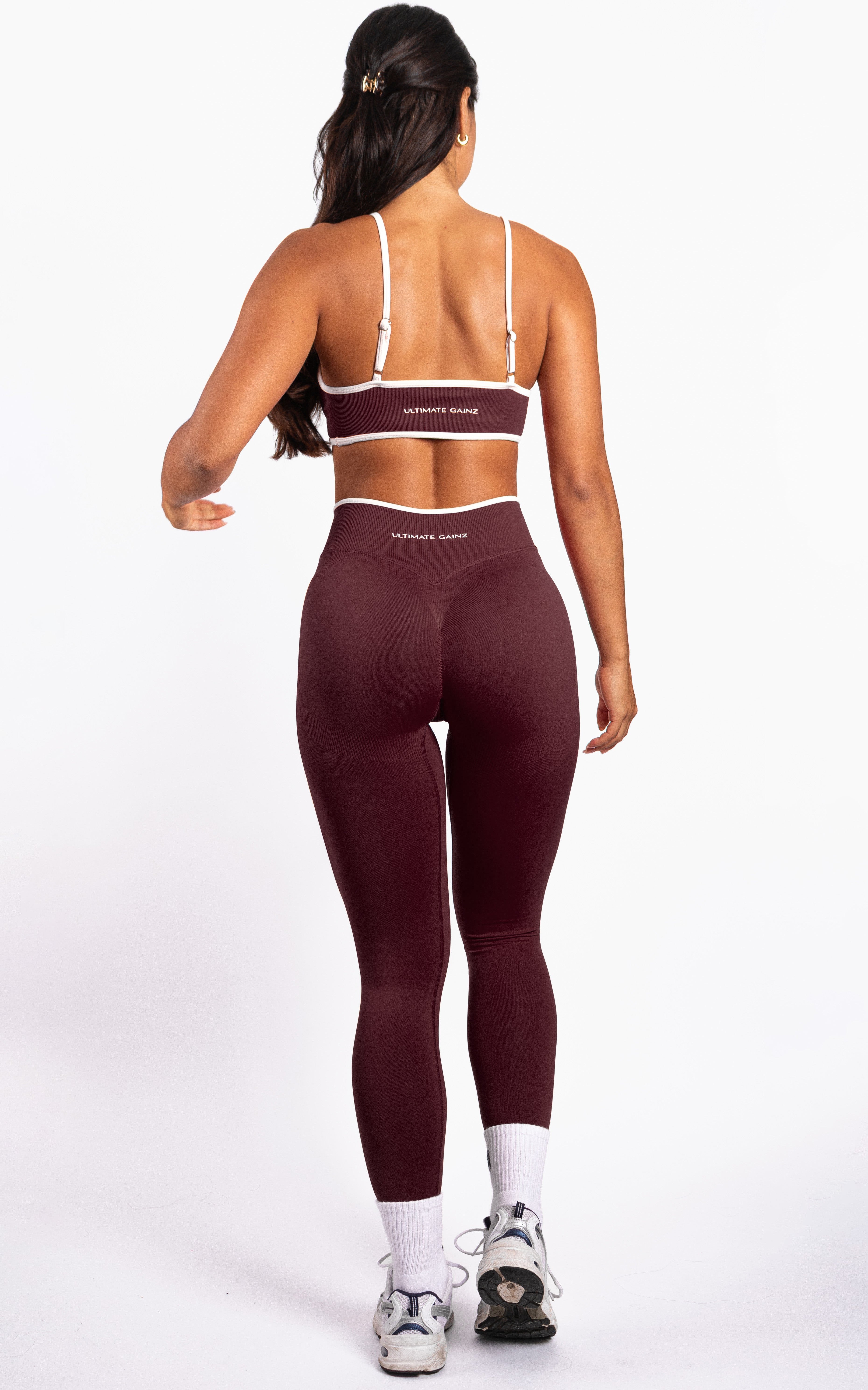 Ivy | Leggings moldeadores sin costuras – Burdeos
