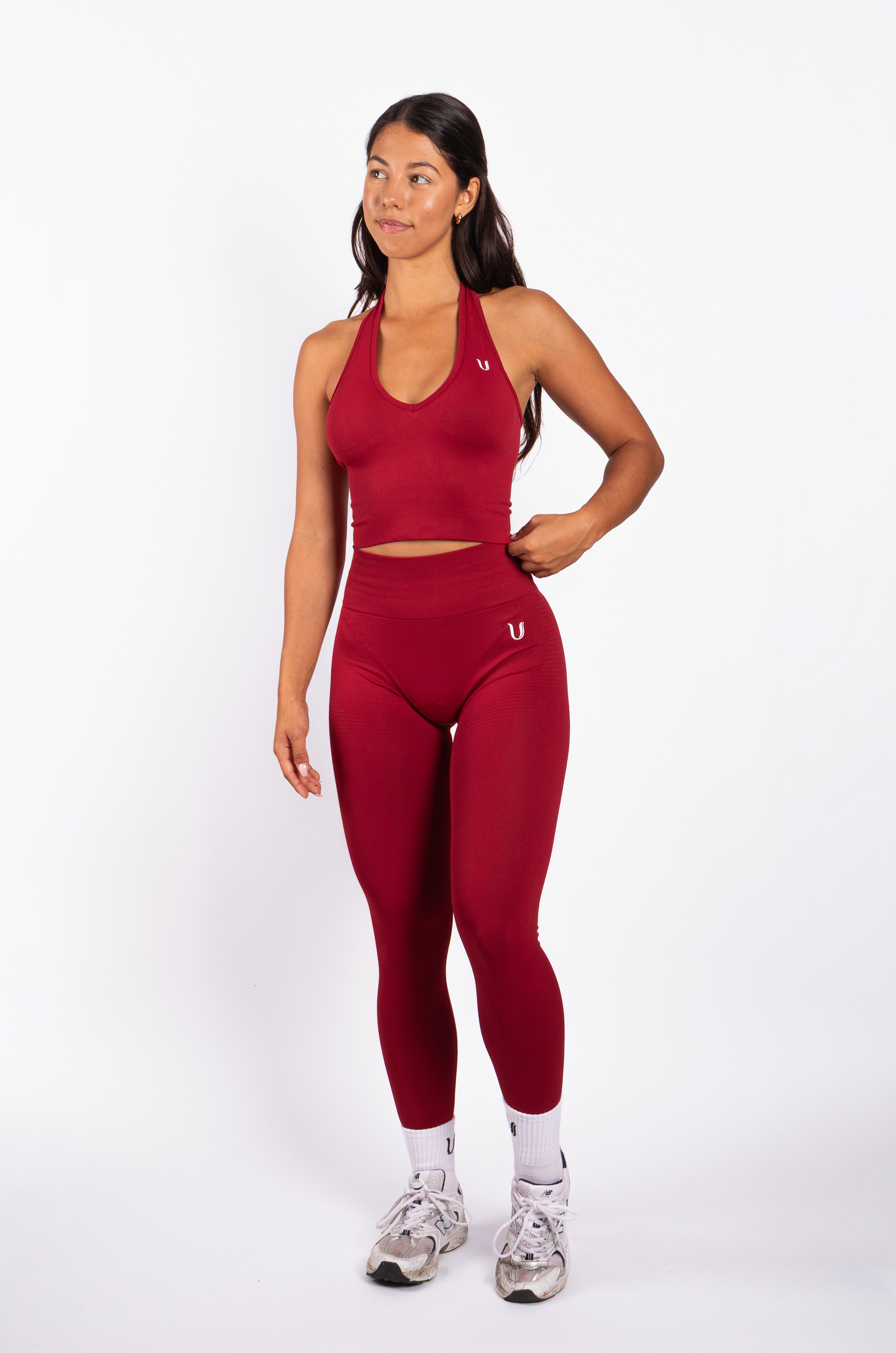 Bibi | Legging Acanalado Seamless – Rojo