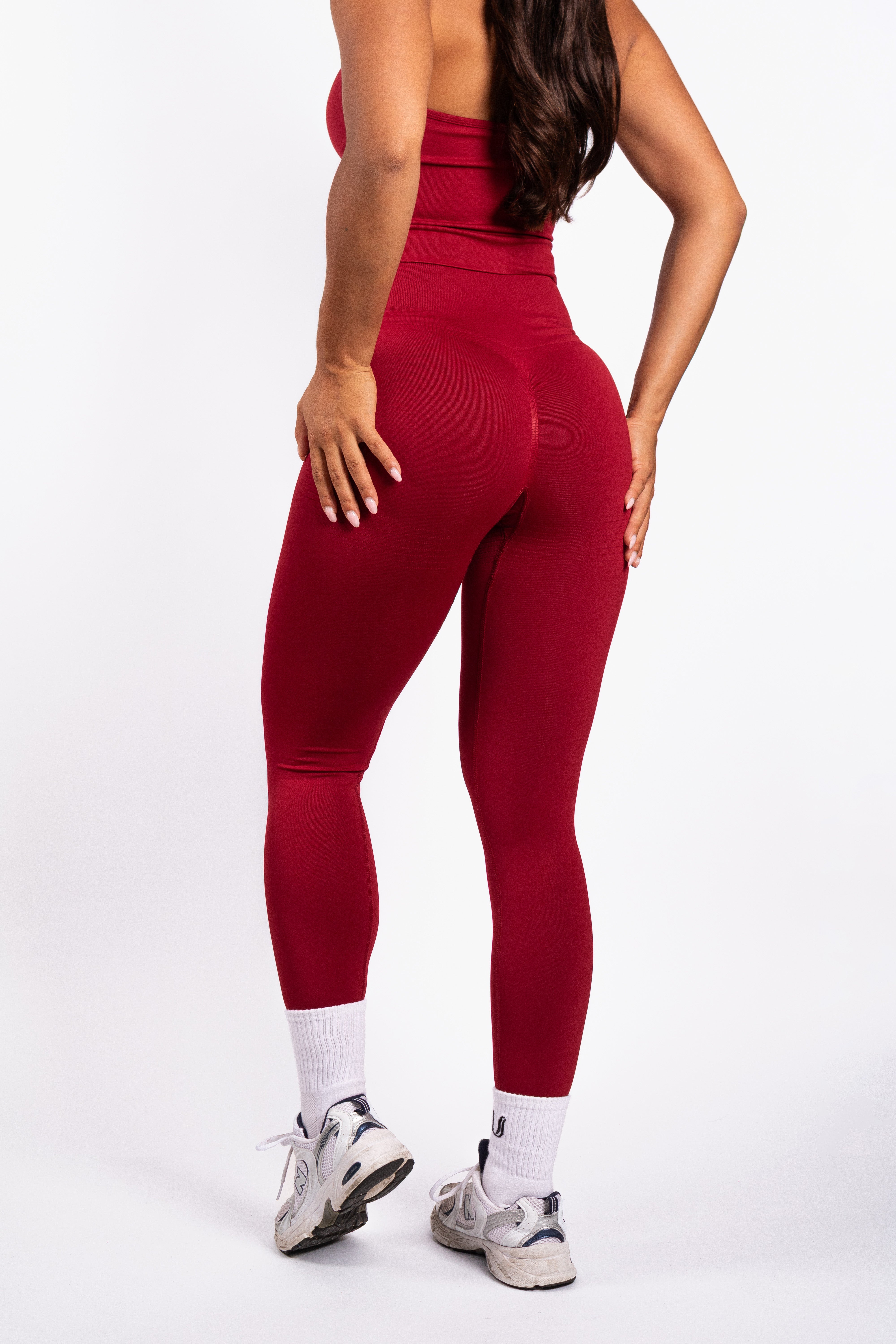 Bibi | Legging Acanalado Seamless – Rojo