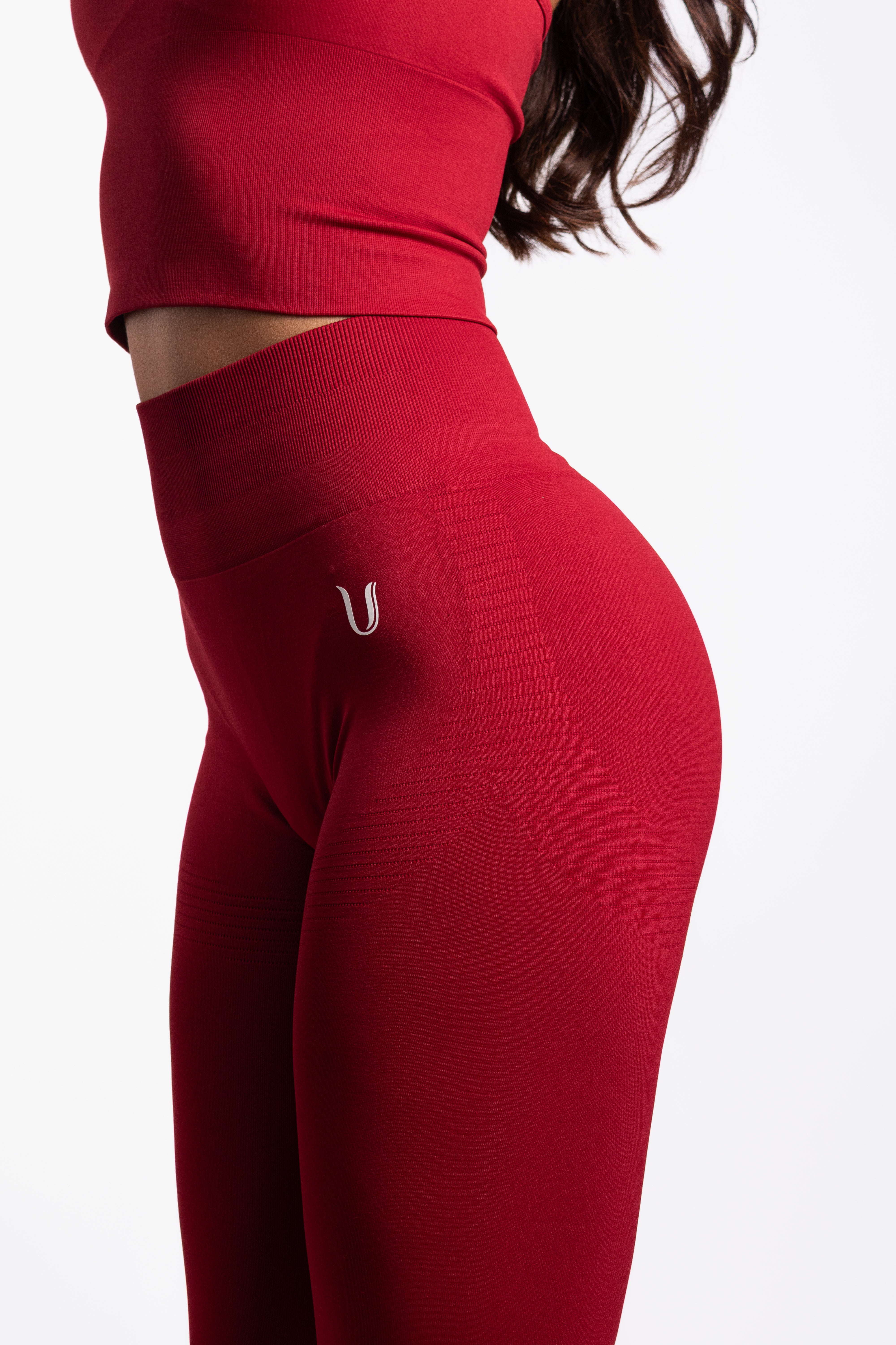 Bibi | Legging Acanalado Seamless – Rojo