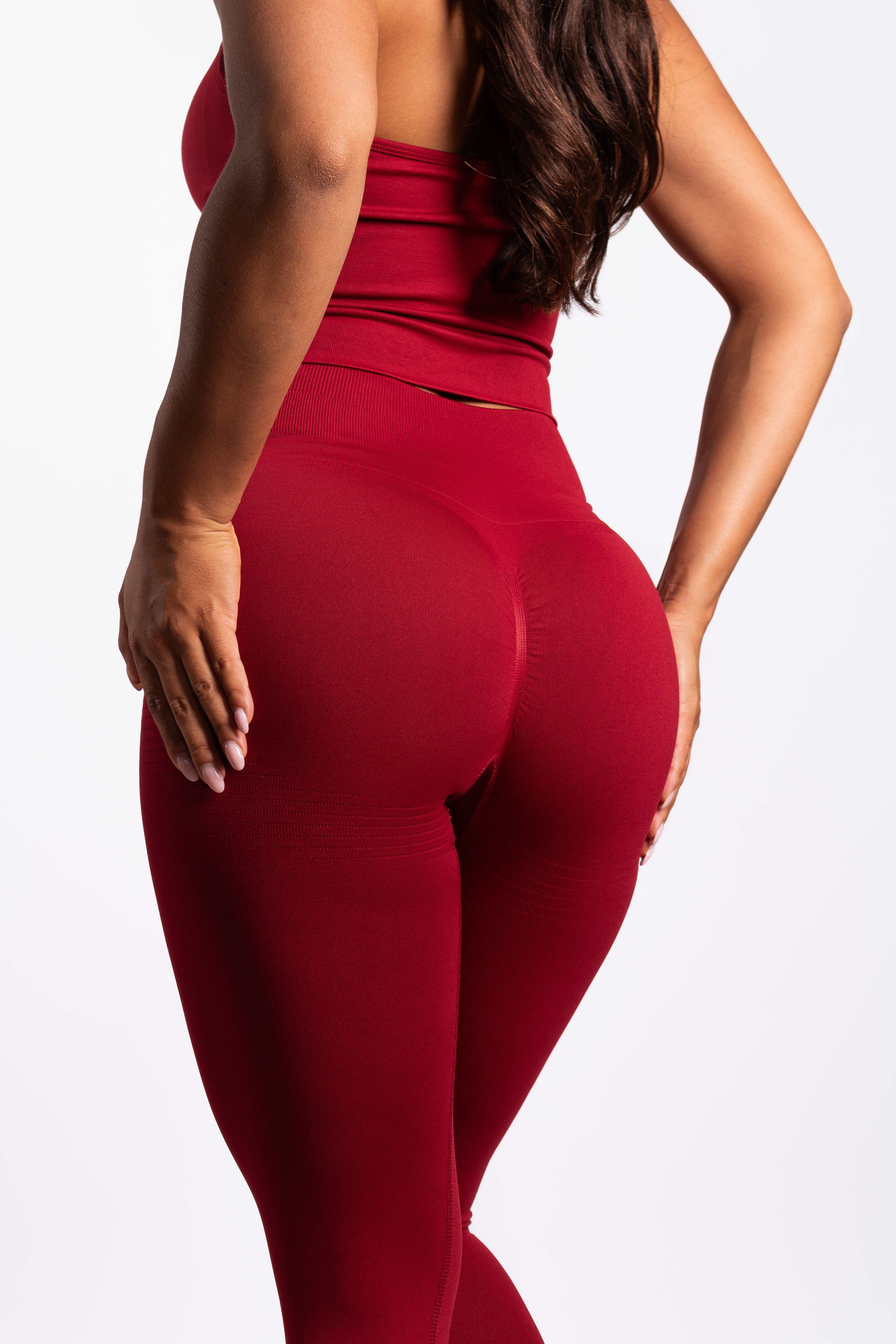 Bibi | Legging Acanalado Seamless – Rojo