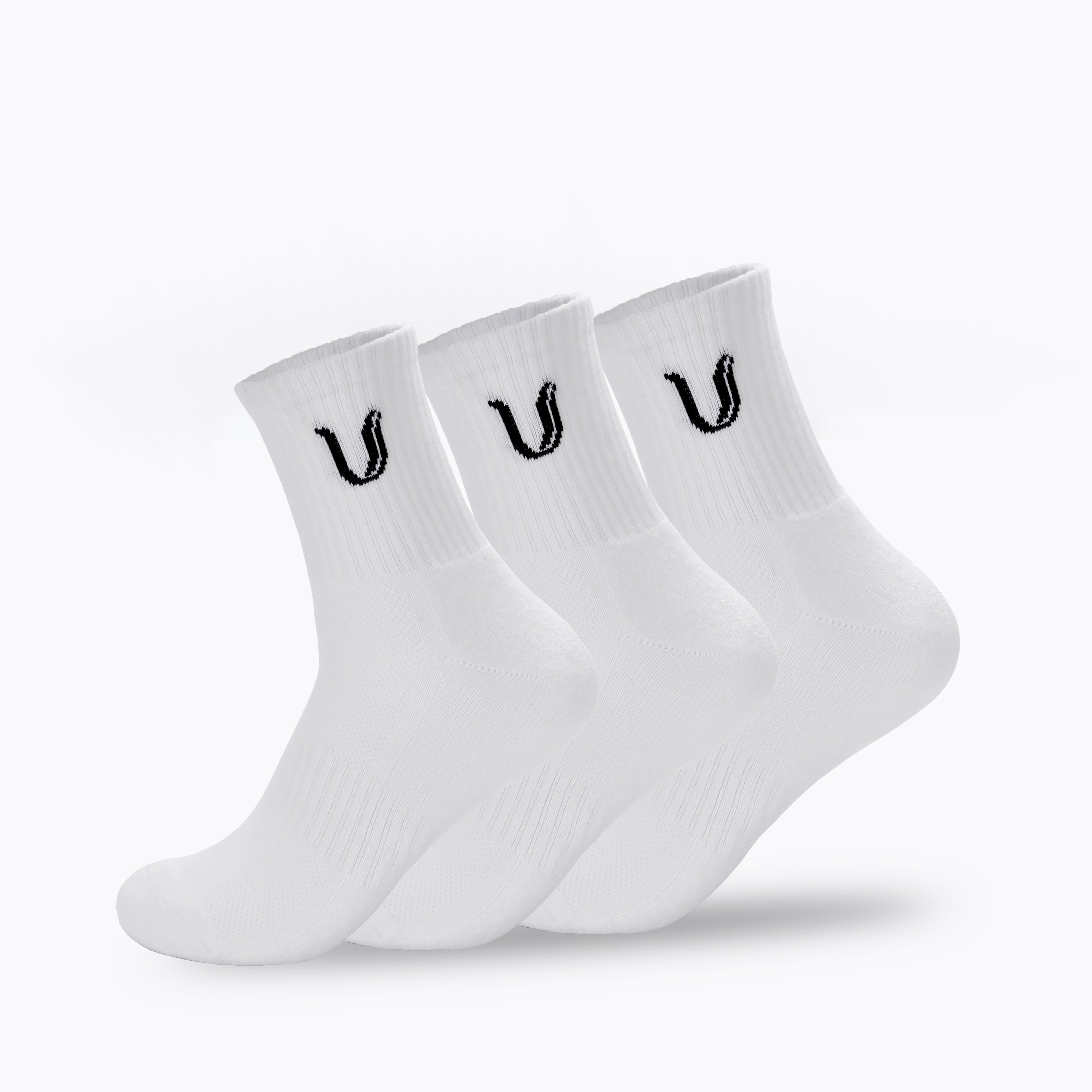Ultimate Gainz - Calcetines de Rendimiento Unisex - Blanco 1 Par