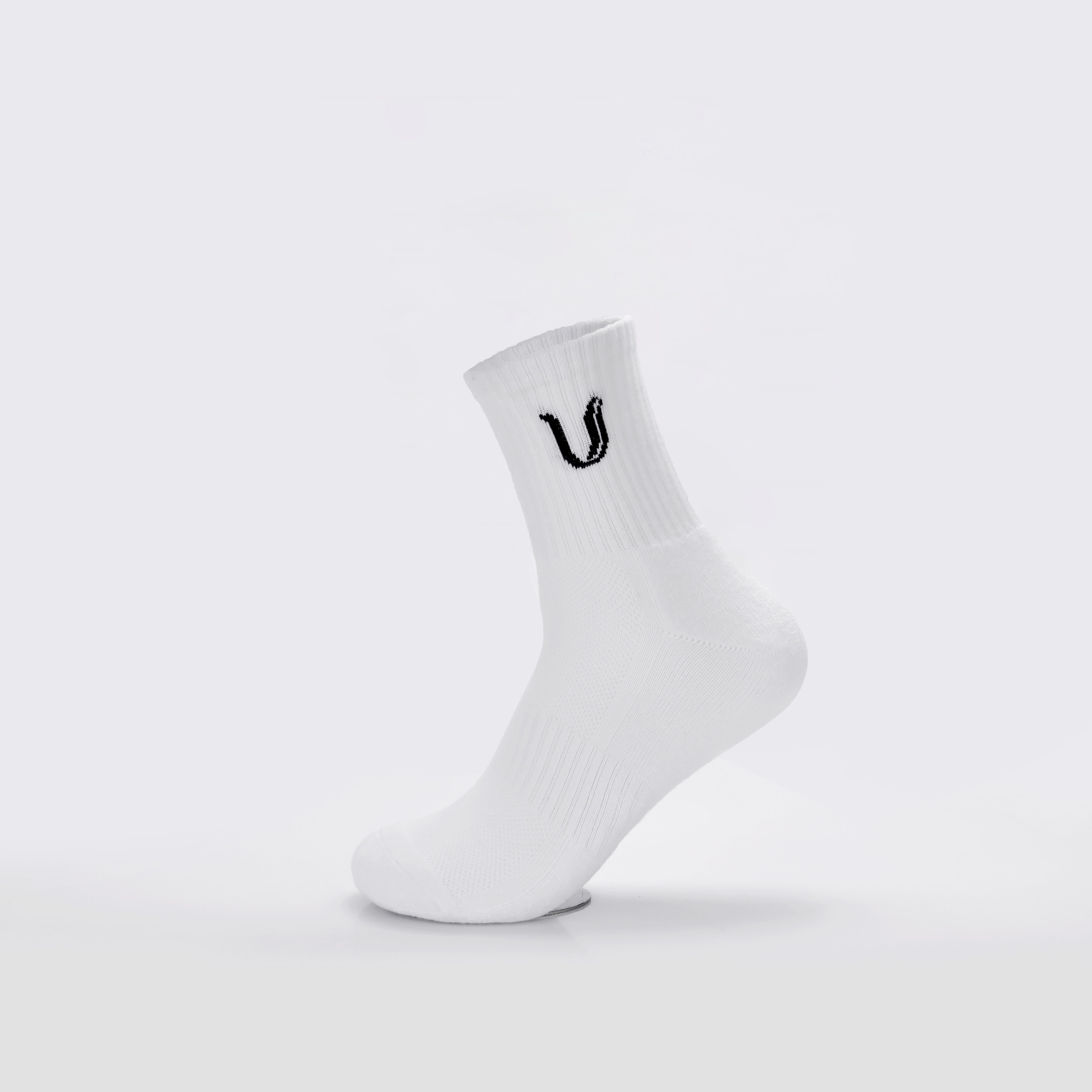 Ultimate Gainz - Calcetines de Rendimiento Unisex - Blanco 1 Par