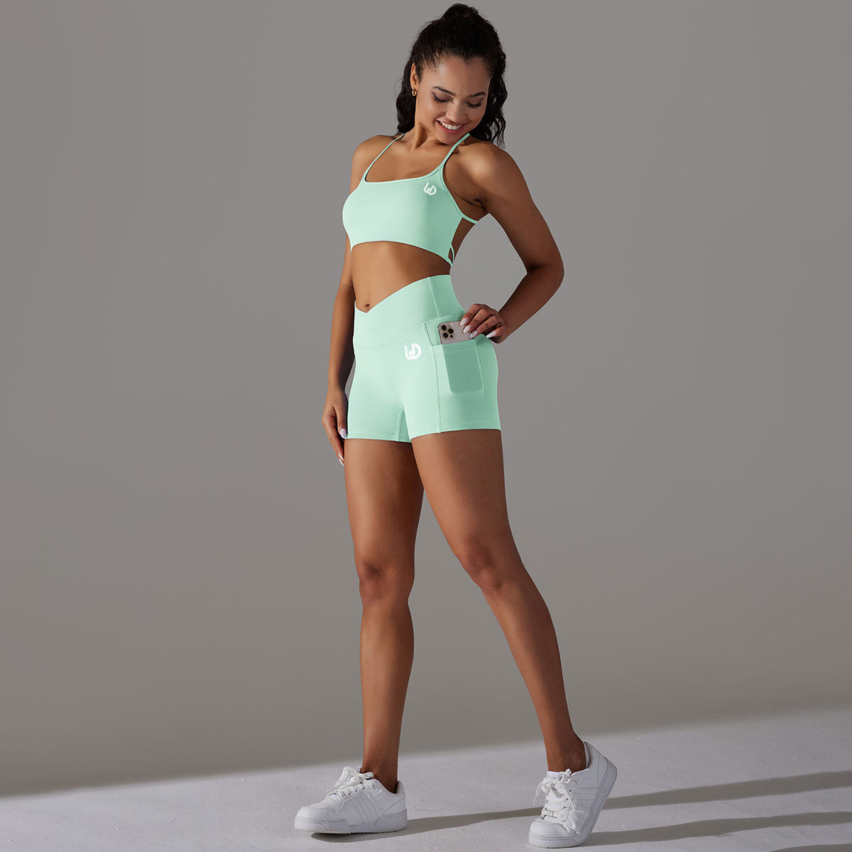 Mila | Short Set Groen - Ultimate Gainz