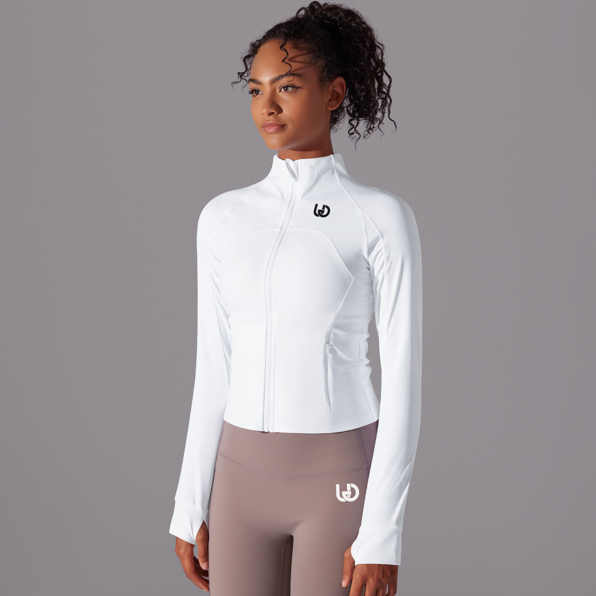 Cloe | Chaqueta Performance con cremallera - Blanco