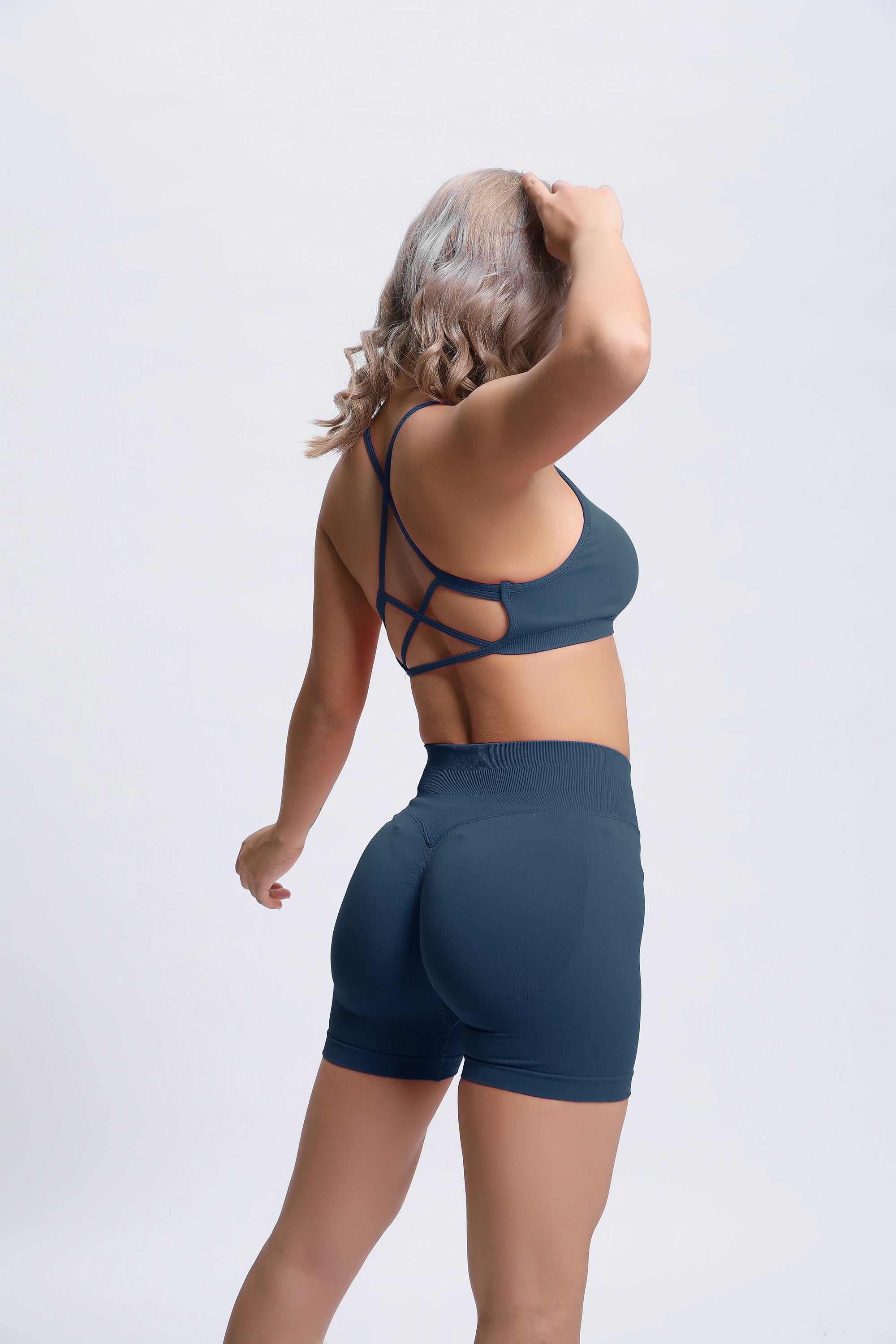 Joy | Sujetador Deportivo Crossback – Azul Oscuro