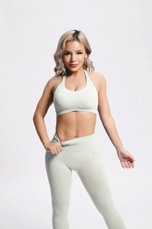 Beau | Top con soporte tipo halter – Marfil