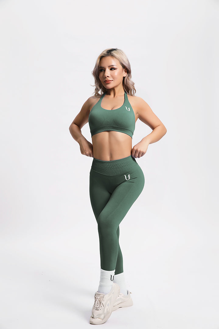 Beau | Halter Support Bra – Verde