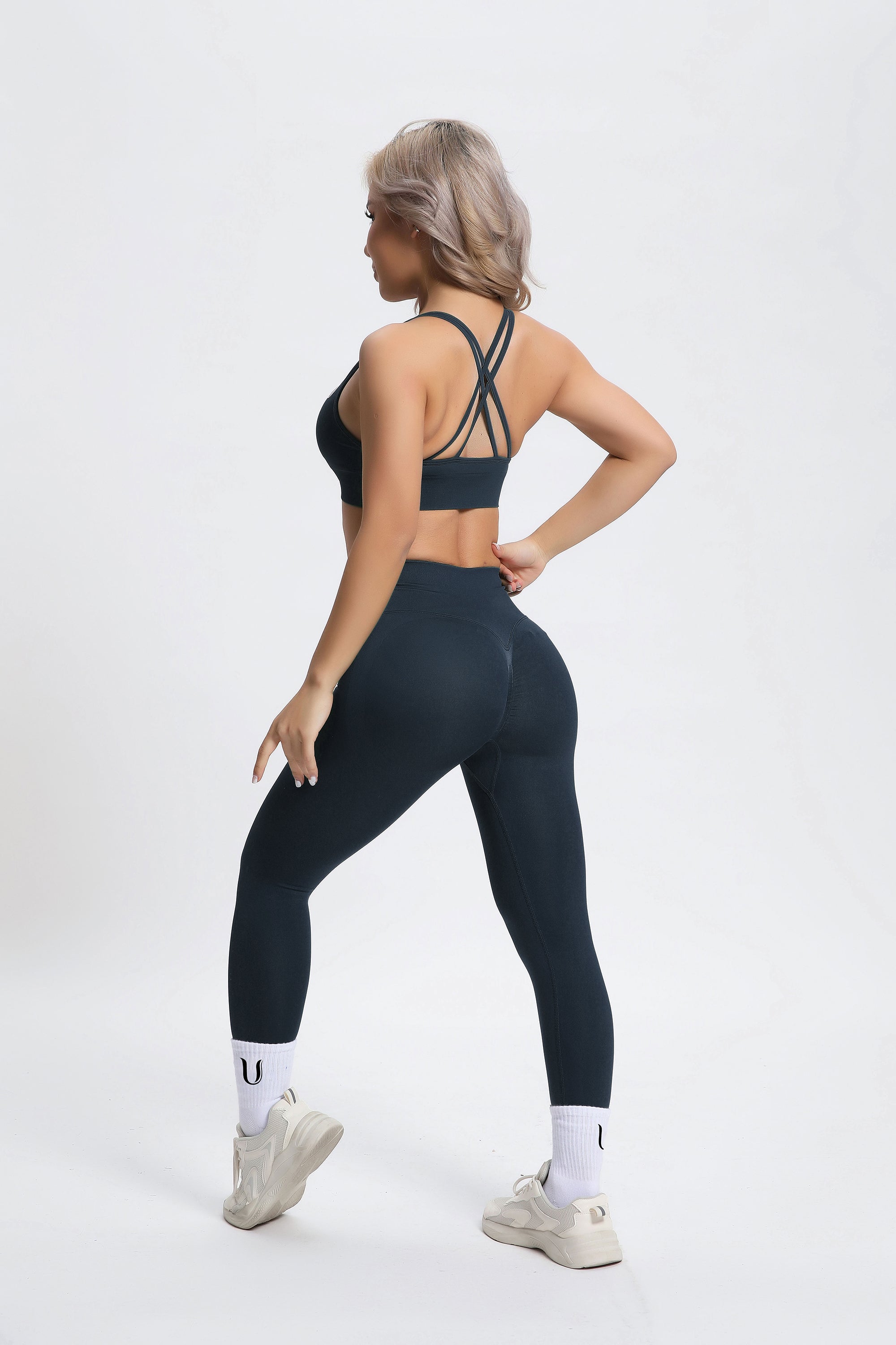 Olivia | Power Legging sin costuras - Azul oscuro