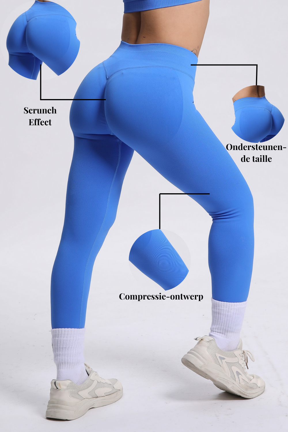 Beau | Leggings de Alto Rendimiento - Azul