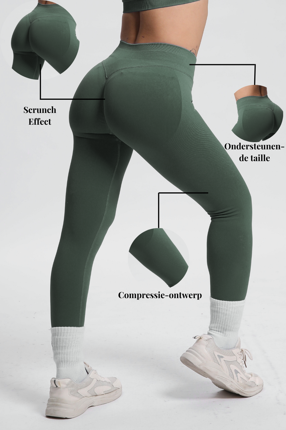 Beau | Leggings de Alto Rendimiento - Verde