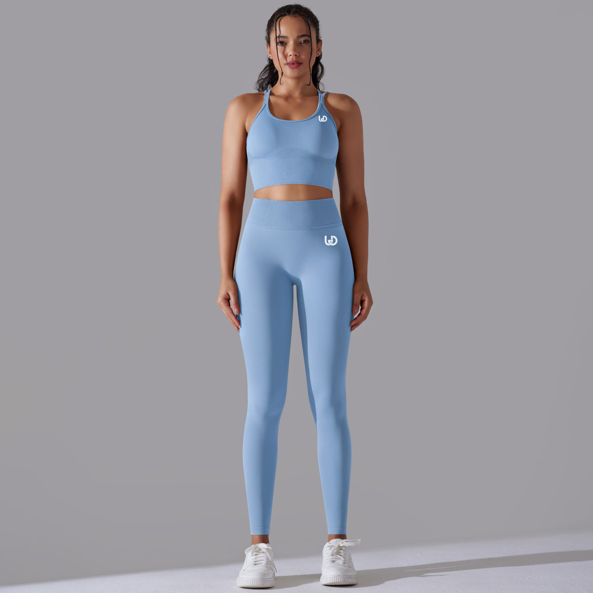 Margarita | Conjunto de top legging - Azul cielo