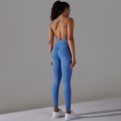 Milá | Conjunto Legging-Top - Azul