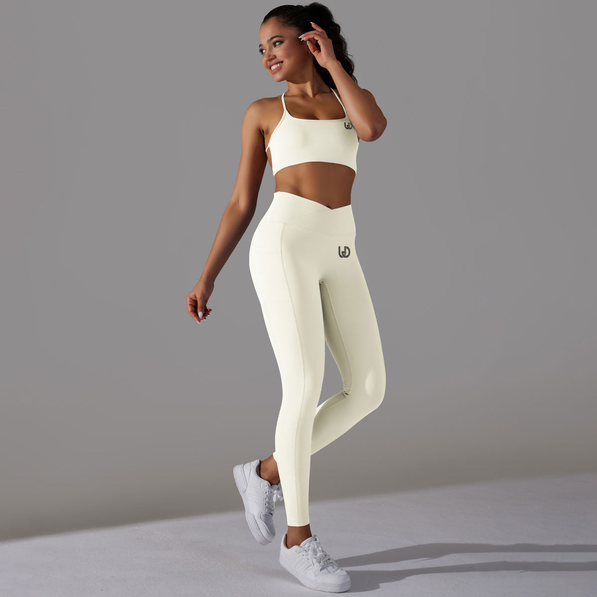 Milá | Conjunto Legging-Top - Blanco