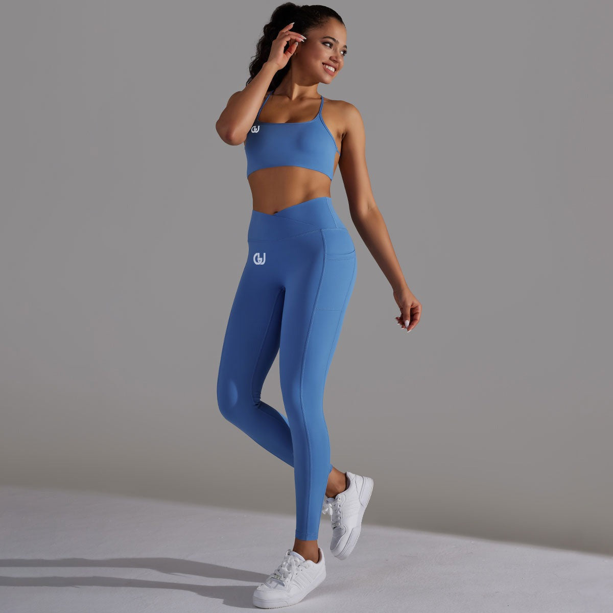 Milá | Conjunto Legging-Top - Azul