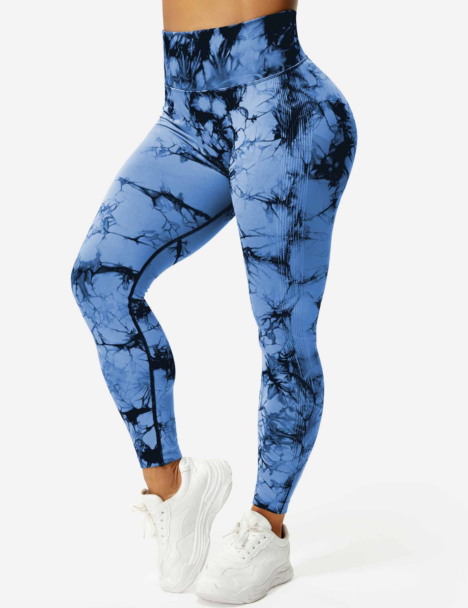 Tie Dye Legging Blauw