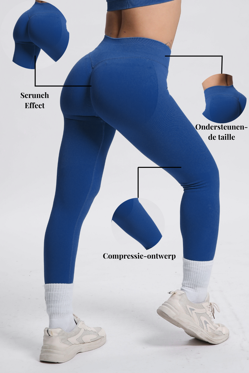 Beau | Leggings de Alto Rendimiento - Azul