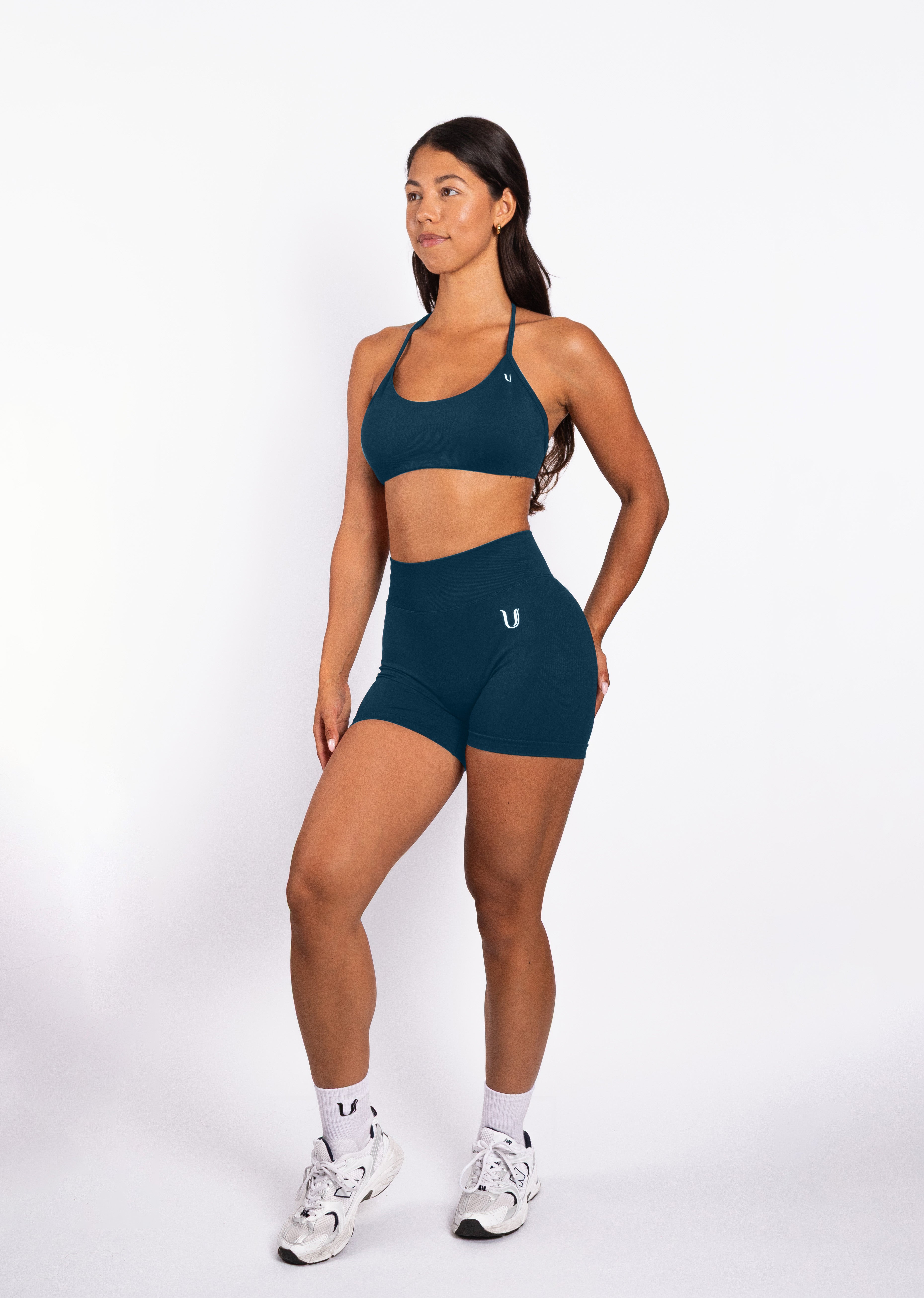 Nova | Seamless Open Back Bra – Blue