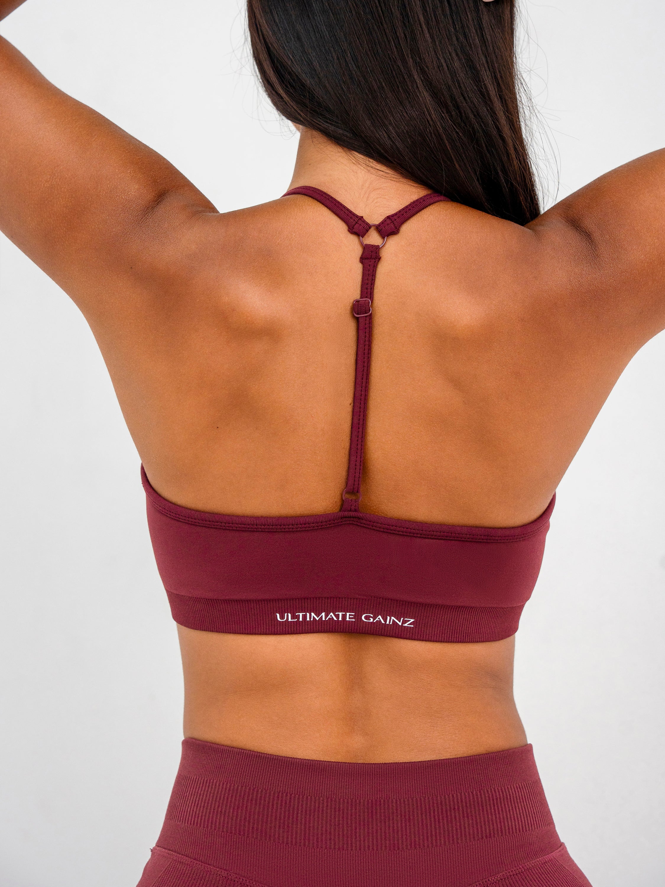 Luna | Top Deportivo Ajustable Premium - Burdeos