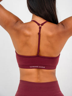 Luna | Top Deportivo Ajustable Premium - Burdeos