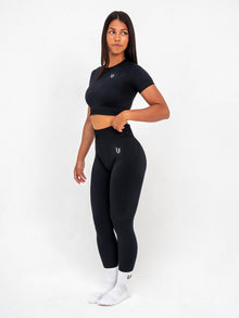 Luna | Legging Scrunch Sin Costuras Premium - Negro