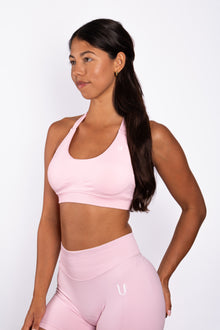Beau | Top con soporte tipo halter – Rosa