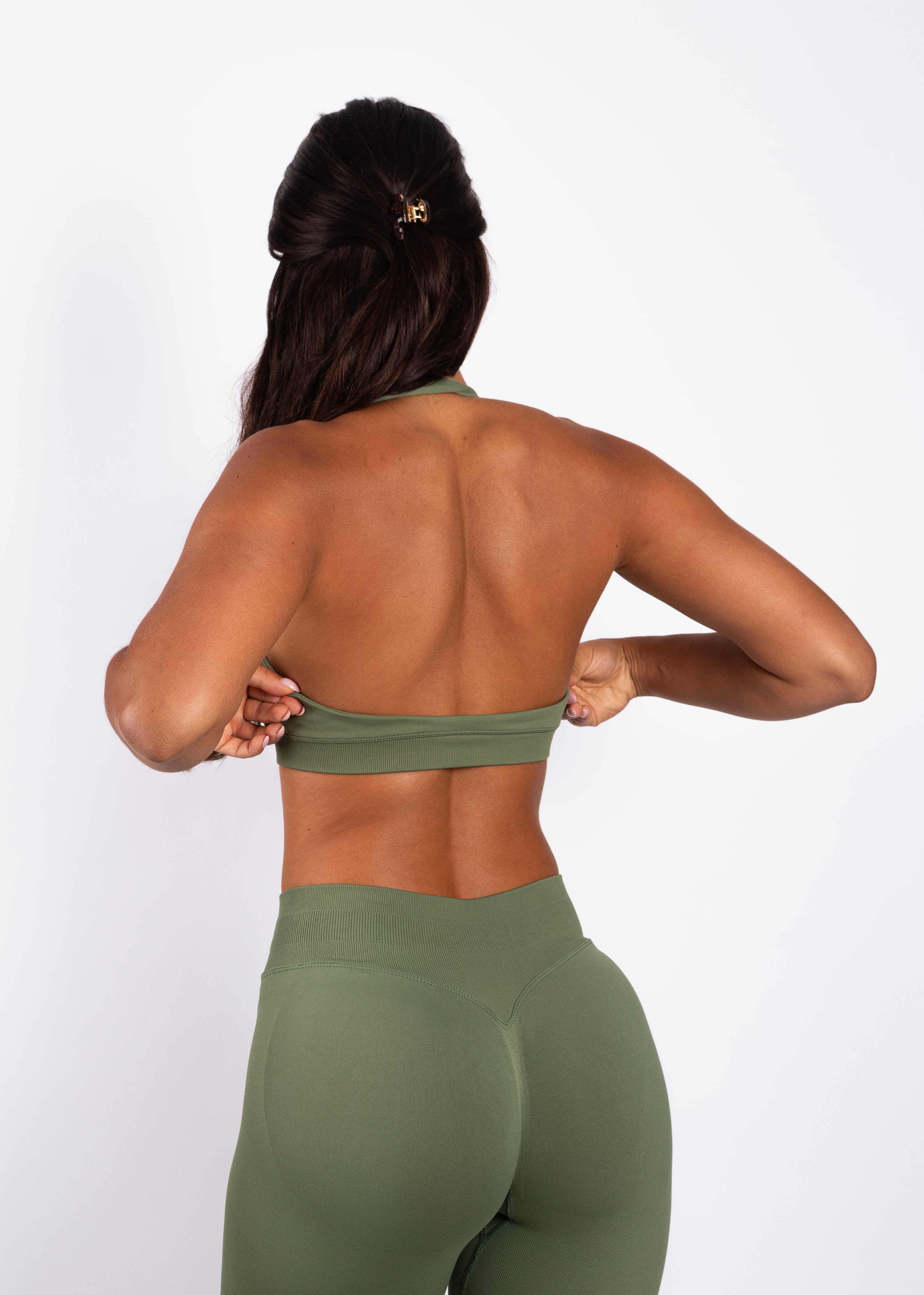 Beau | Halter Support Bra – Verde
