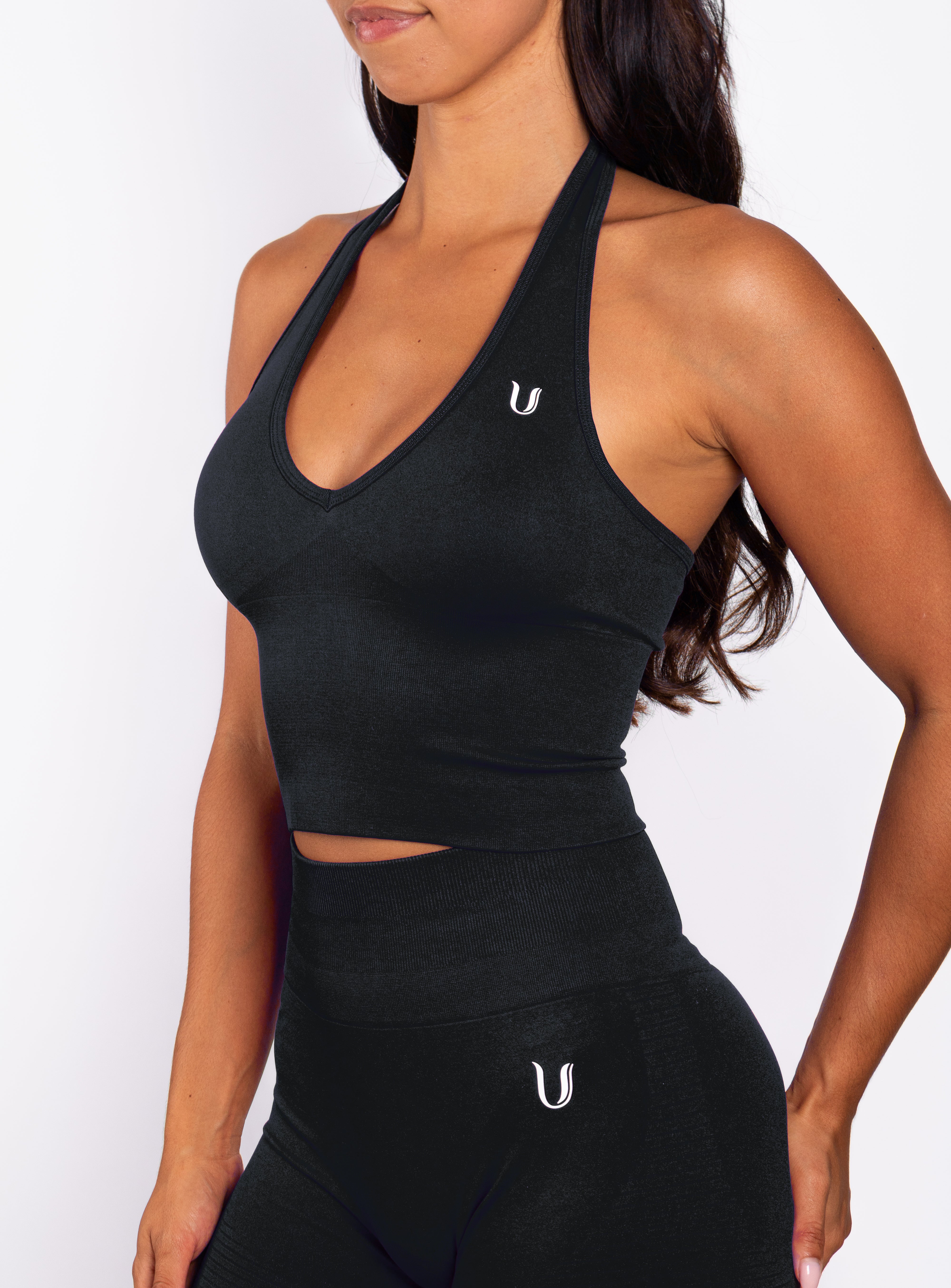 Bibi | Top Halter Acanalado Seamless – Rojo