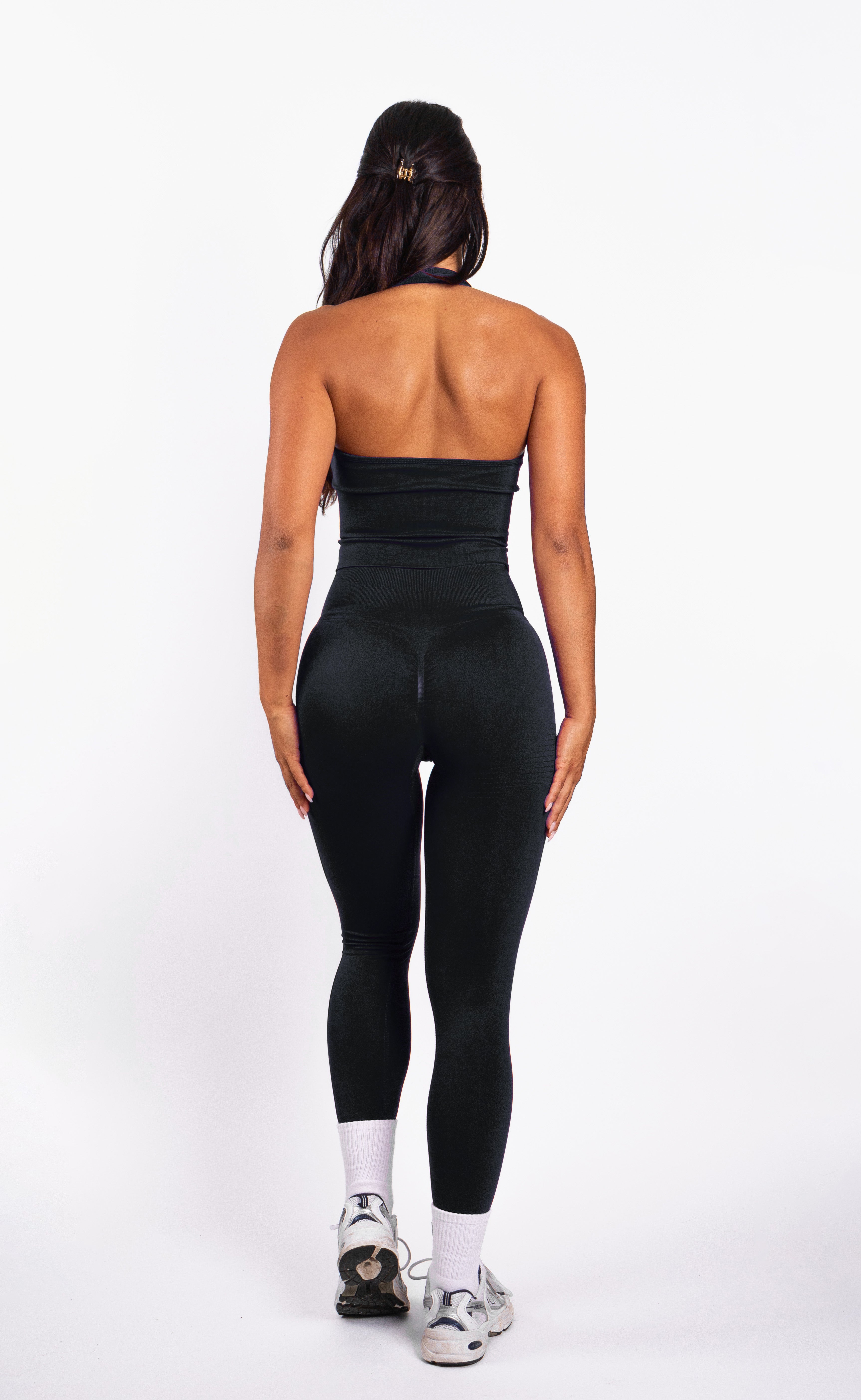 Bibi | Top Halter Acanalado Seamless – Rojo