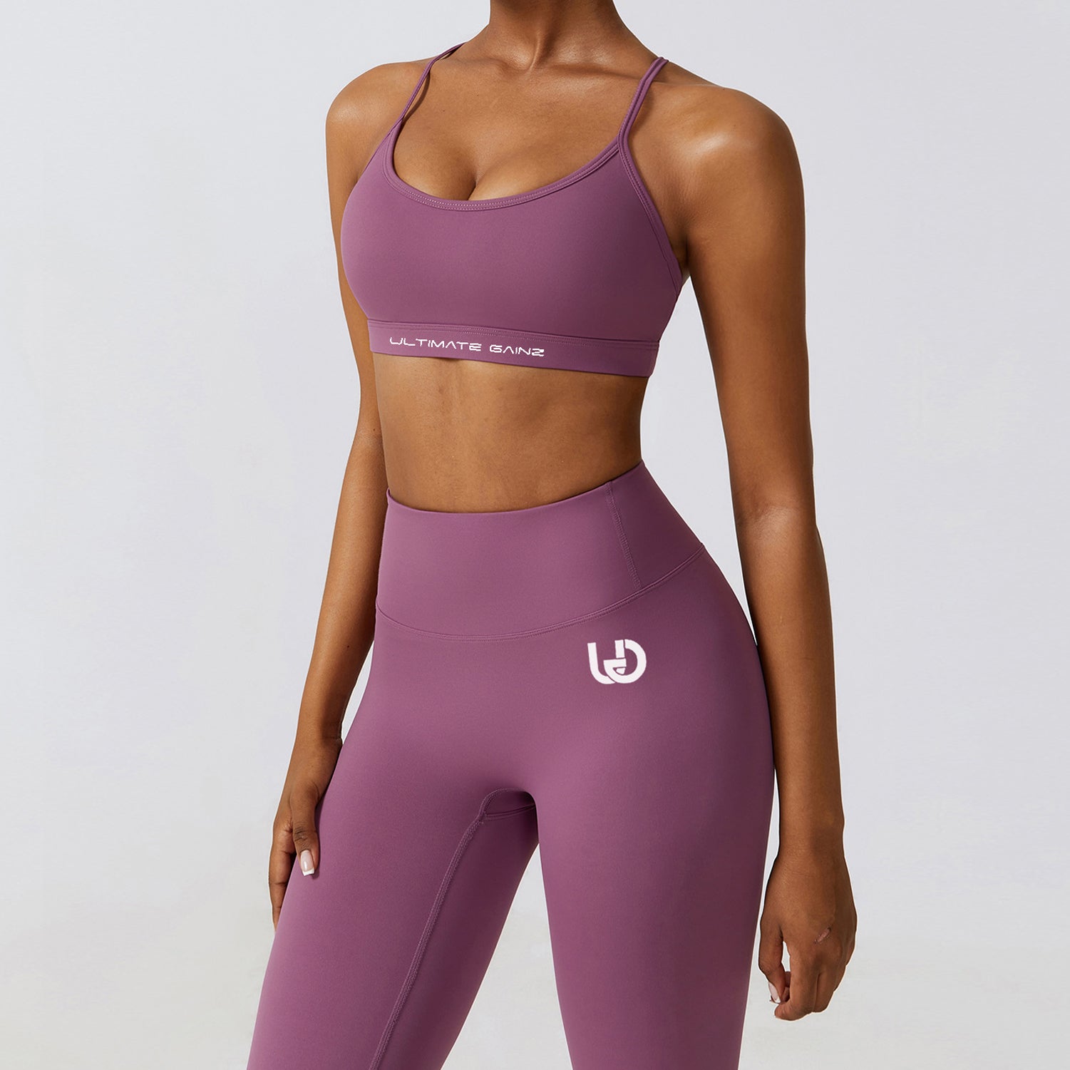 Conjunto Hailey | Legging superior sin costuras - Púrpura claro