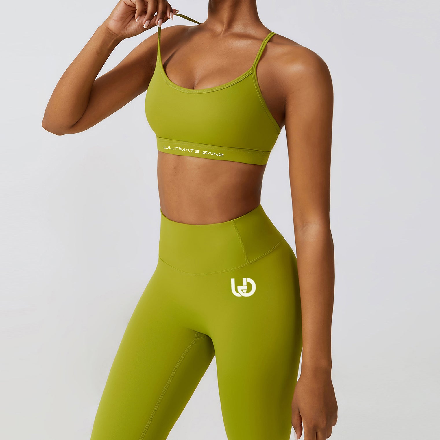 Conjunto Hailey | Legging superior sin costuras - Matcha