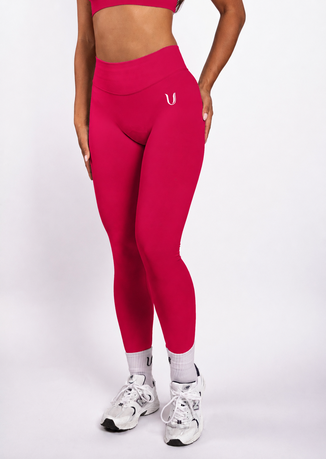 Beau | Premium High Performance Leggings Scrunch - Rosa