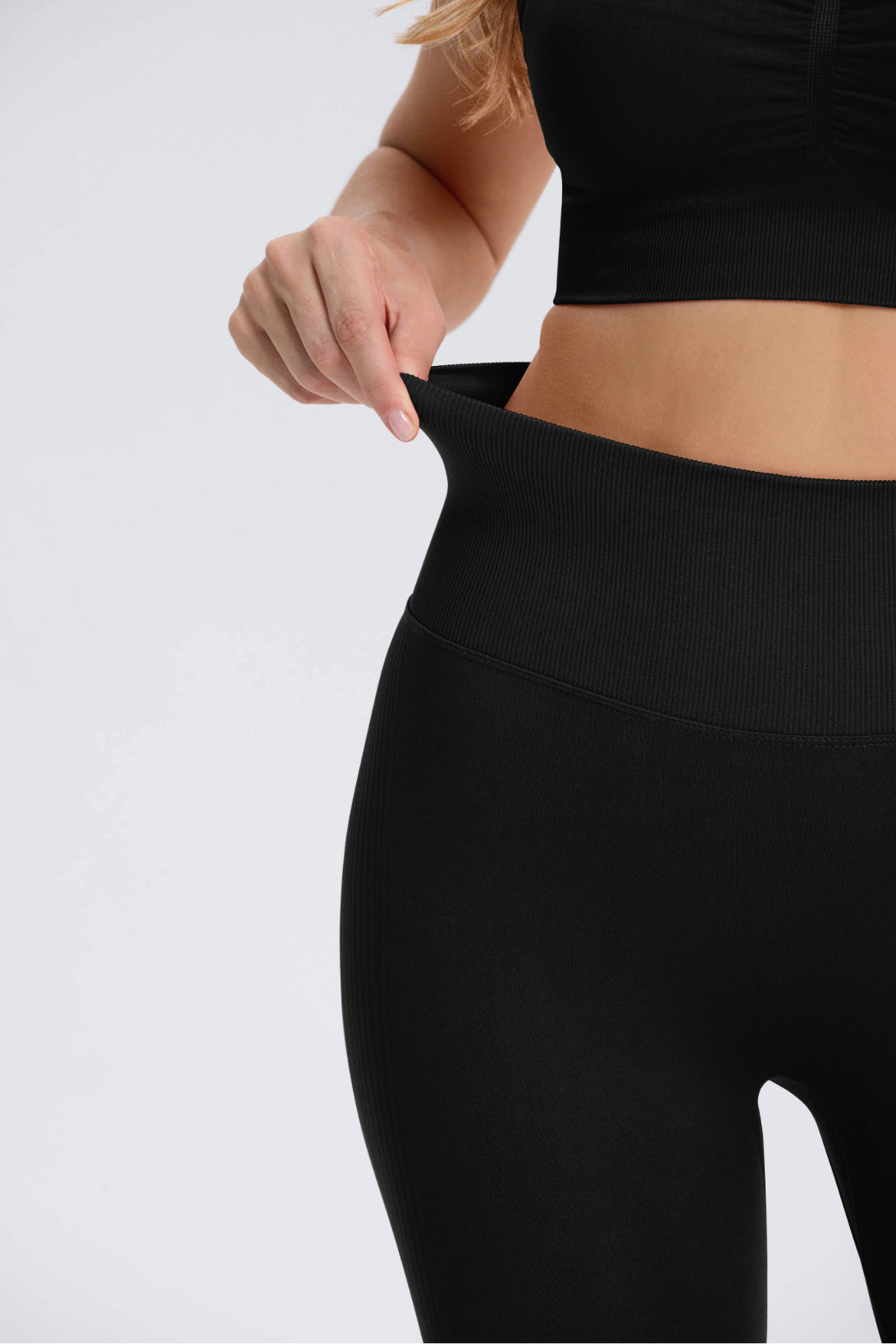 Maeve | Legging Scrunch de Cintura Alta - Negro