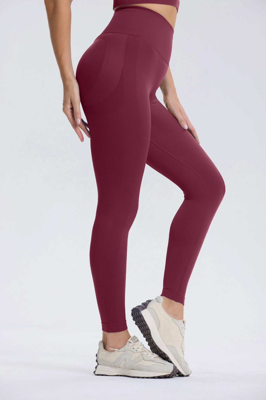 Leonie | Legging Scrunch - Vino Rojo