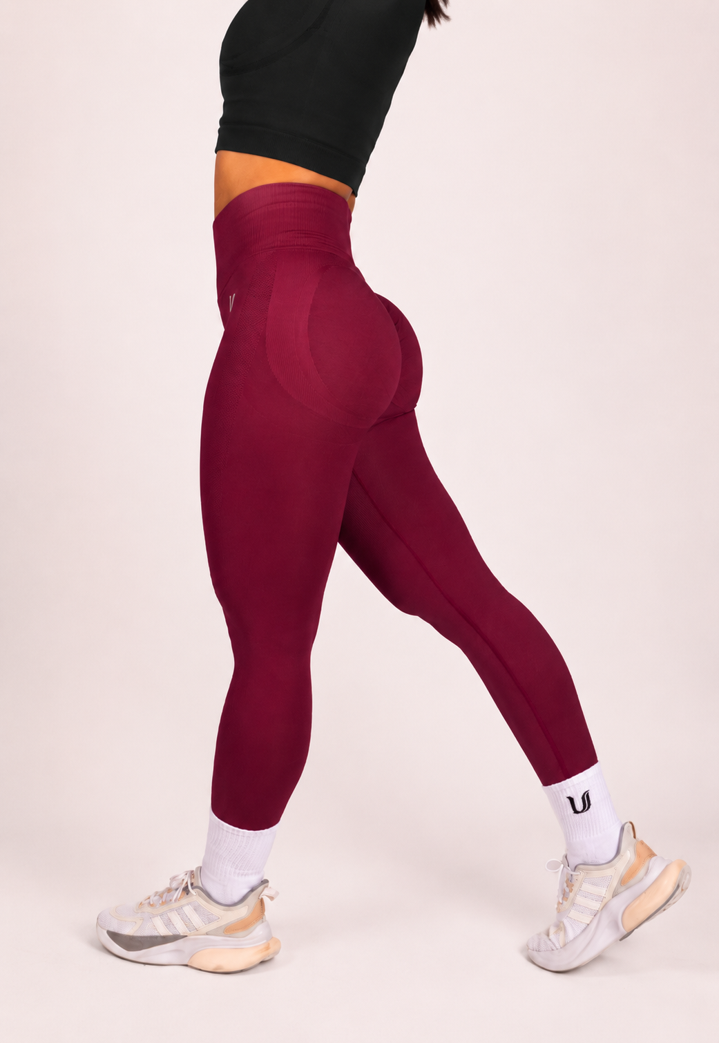 Leonie | Leggings Premium Scrunch - Rojo